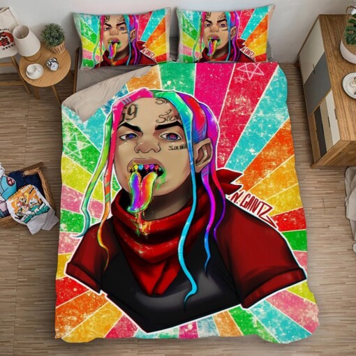 6ix9ine Tekashi69 1 Duvet Cover Pillowcase Bedding Sets Home Bedroom