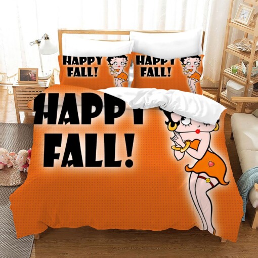 Betty Boop Happy Fall 18 Duvet Cover Quilt Cover Pillowcase