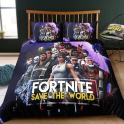 Fortnite Team 14 Duvet Cover Pillowcase Bedding Sets Home Decor