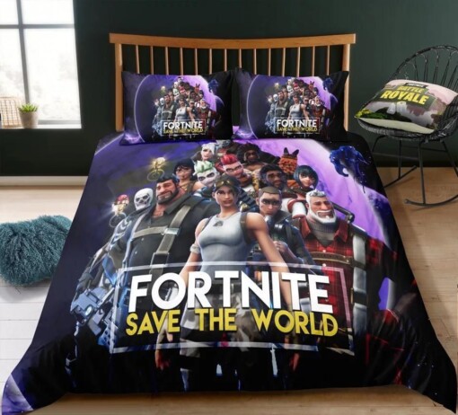 Fortnite Team 14 Duvet Cover Pillowcase Bedding Sets Home Decor