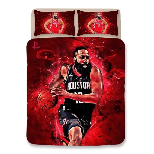 Basketball Houston Rockets James Harden 13 Basketball 8 Duvet Cover