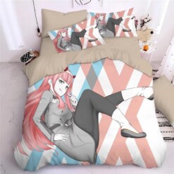 Darling In The Franxx Hiro Zero Two Ichigo 7 Duvet