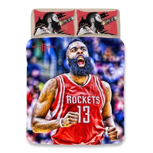 Basketball Houston Rockets James Harden 13 Basketball 11 Duvet Cover