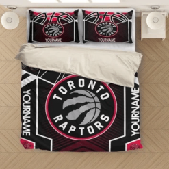 Customize Toronto Raptors Bedding Sets Duvet Cover Bedroom Quilt Bed