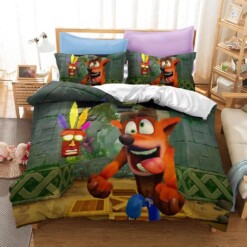 Crash Bandicoot 3 Warped 11 Duvet Cover Quilt Cover Pillowcase