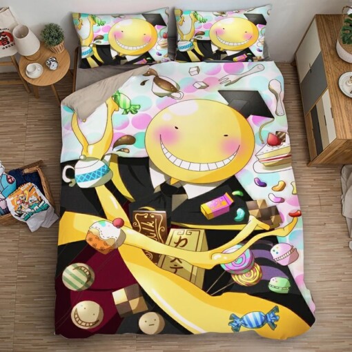 Assassination Classroom Korosensei 2 Duvet Cover Pillowcase Bedding Sets Home