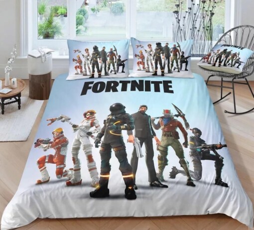 Fortnite Team 12 Duvet Cover Pillowcase Bedding Sets Home Decor