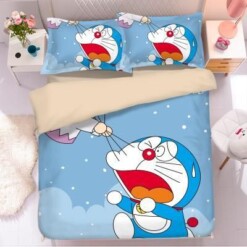 Doraemon 11 Duvet Cover Pillowcase Bedding Sets Home Bedroom Decor