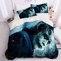 2019 Joker Arthur Fleck Clown 1 Duvet Cover Pillowcase Bedding