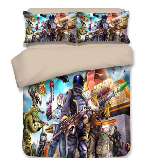 Fortnite Dark Voyager Duvet Cover Bedding Sets Pillowcase Quilt Bed