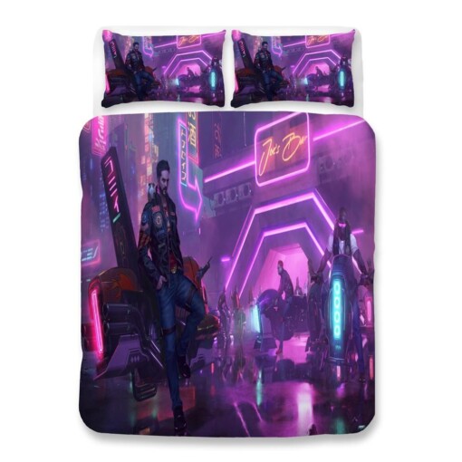 Cyberpunk 2077 47 Duvet Cover Quilt Cover Pillowcase Bedding Sets