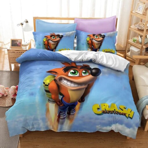 Crash Bandicoot 3 Warped 8 Duvet Cover Quilt Cover Pillowcase