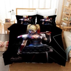 Batman Harley Quinn 2 Duvet Cover Quilt Cover Pillowcase Bedding