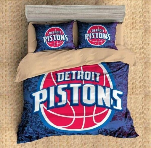 3d Customize Detroit Pistons Bedding Sets Duvet Cover Quilt Bed
