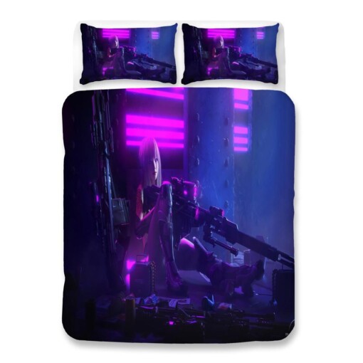 Cyberpunk 2077 33 Duvet Cover Quilt Cover Pillowcase Bedding Sets