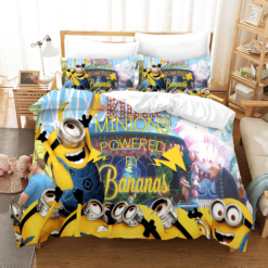 Despicable Me Minions 47 Duvet Cover Pillowcase Bedding Sets Home