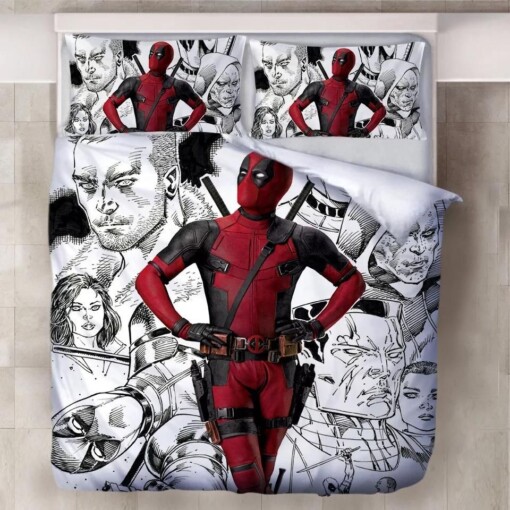 Deadpool X Men 13 Duvet Cover Quilt Cover Pillowcase Bedding Sets