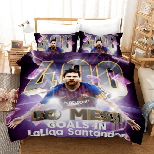 Barcelona Football Lionel Messi 2 Duvet Cover Pillowcase Bedding Sets