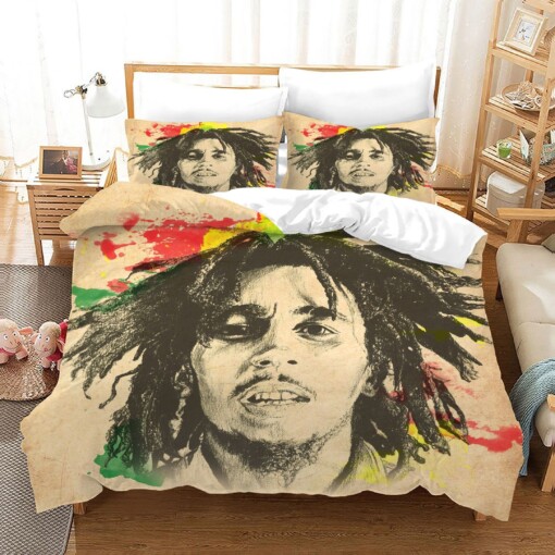 Bob Marley 8 Duvet Cover Quilt Cover Pillowcase Bedding Sets