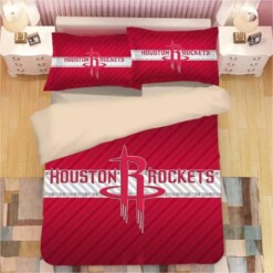 Basketball Houston Rockets Basketball 24 Duvet Cover Pillowcase Bedding Sets