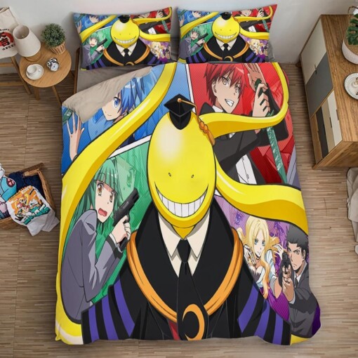 Assassination Classroom Korosensei 3 Duvet Cover Pillowcase Bedding Sets Home