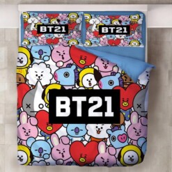 Bts Bt21 Tata Cooky Bangtan Boys 8 Duvet Cover Quilt