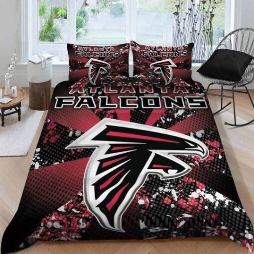Atlanta Falcons 3d Logo Art Duvet Cover Bedding Set Quilt