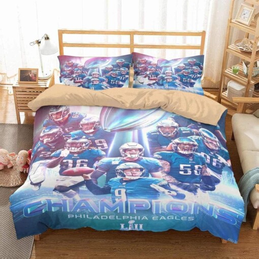 3d Philadelphia Eagles Duvet Cover Bedding Set Quilt Bed Sets