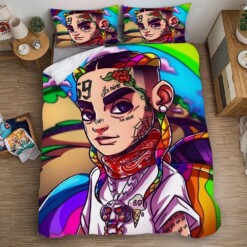 6ix9ine Tekashi69 9 Duvet Cover Quilt Cover Pillowcase Bedding Sets