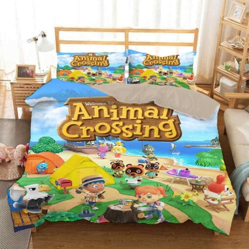 Animal Crossing Tom Nook 1 Duvet Cover Quilt Cover Pillowcase