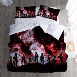 Attack On Titan 12 Duvet Cover Pillowcase Bedding Sets Home