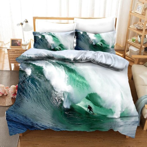 3d Awesome Surfer Sea Bedding Set Bedding Sets Duvet Cover