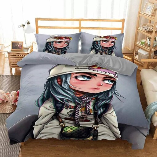 Billie Eilish Bellyache 17 Duvet Cover Pillowcase Bedding Sets Home