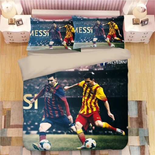 Barcelona Cristiano Ronaldo Messi Football Club 8 Duvet Cover Quilt