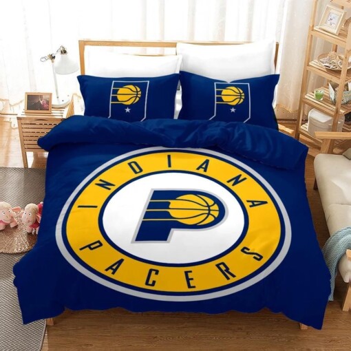 Basketball Indiana Pacers Basketball 2 Duvet Cover Pillowcase Bedding Sets