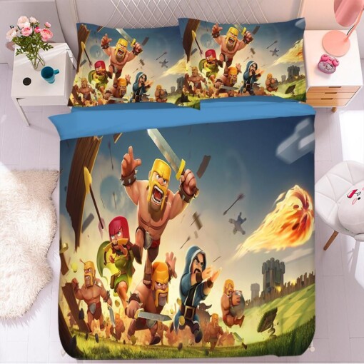 Clash Of Clans 6 Duvet Cover Quilt Cover Pillowcase Bedding