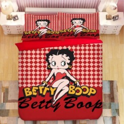 Betty Boop 3 Duvet Cover Pillowcase Bedding Sets Home Bedroom