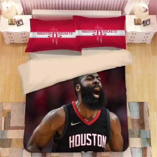 Basketball Houston Rockets James Harden 13 Basketball 25 Duvet Cover