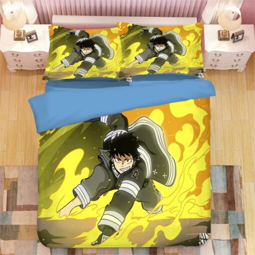 Enn Enn No Shouboutai Fire Force 5 Duvet Cover Pillowcase