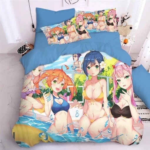 Darling In The Franxx Hiro Zero Two Ichigo 1 Duvet