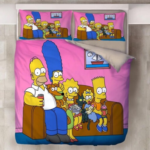 Anime The Simpsons Homer J Simpson 2 Duvet Cover Pillowcase