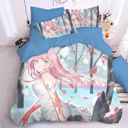 Darling In The Franxx Hiro Zero Two Ichigo 2 Duvet