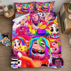 6ix9ine Tekashi69 4 Duvet Cover Pillowcase Bedding Sets Home Bedroom