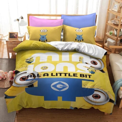 Despicable Me Minions 15 Duvet Cover Pillowcase Bedding Sets Home