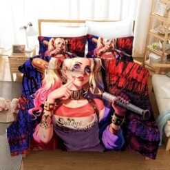 Birds Of Prey Harley Quinn 1 Duvet Cover Quilt Cover Pillowcase