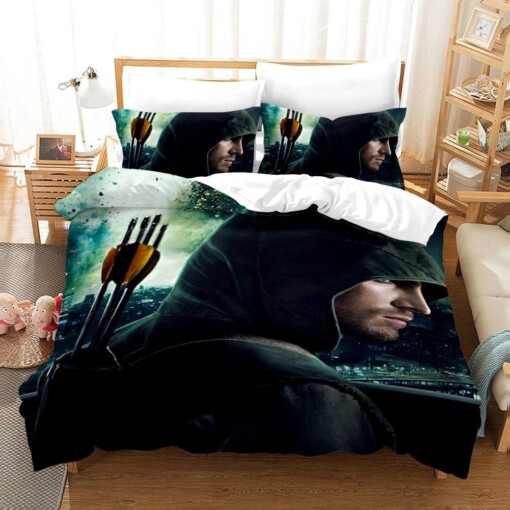 Arrow Oliver Queen 7 Duvet Cover Pillowcase Bedding Sets Home