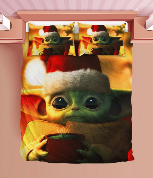 Baby Yoda Duvet Mandalorian Bedding Sets Christmas Baby Yoda Comfortable