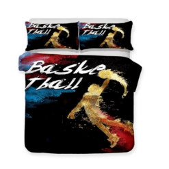 Cool Gold And Black Slam Dunk Duvet Bedding Sets Duvet