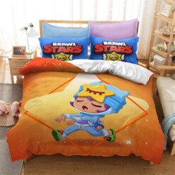 Brawl Stars 8 Duvet Cover Pillowcase Bedding Sets Home Bedroom