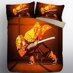 Demon Slayer Kimetsu No Yaiba Agatsuma Zenitsu 10 Duvet Cover